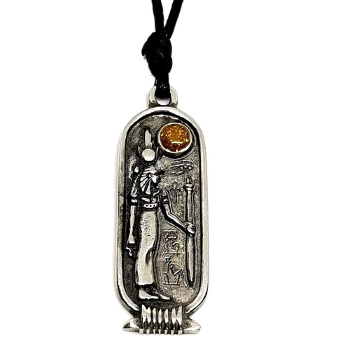 Collier cartouche pendentif