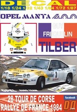 DECAL OPEL MANTA 400 G.FREQUELIN TOUR DE CORSE 1984 9th (02)