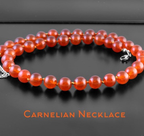 Collier aaa orange - aaa, cornaline