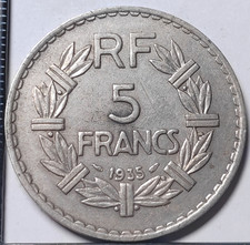 5 Francs Lavrillier 1935 France - 757045