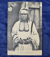 CPA CARTE POSTALE ANCIENNE  EROTICA 93- MAROC TYPE FEMME ARABE MAILLE EDIT.