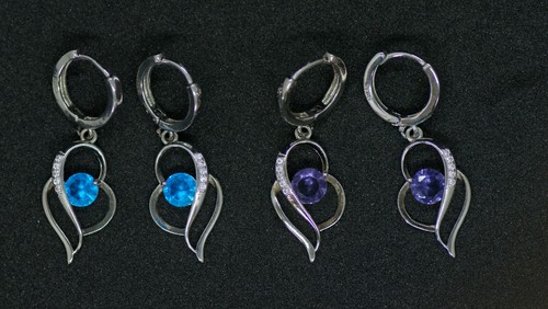 Boucles oreilles argent - :,