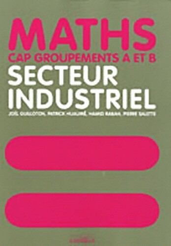 Maths cap industriel manuel - industriel,