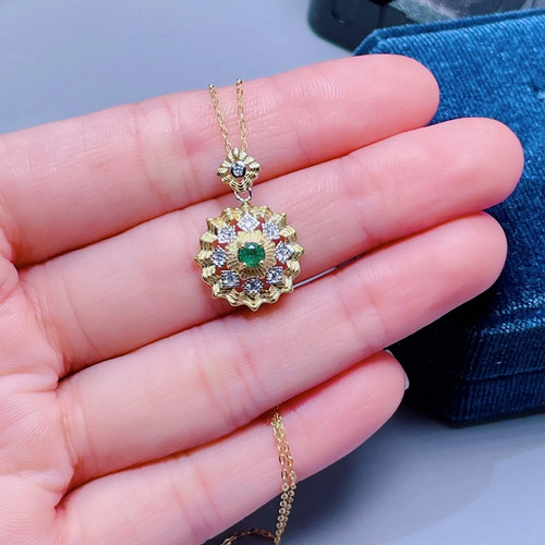 Collier élégant émeraude - collier,