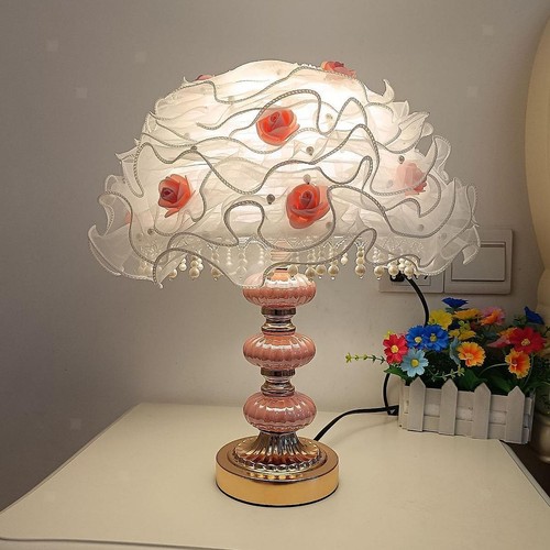 Lampe chevet rose - lampe,