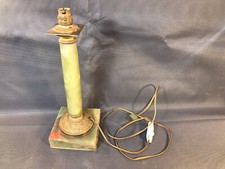 Ancien pied de lampe de salon en onyx et bronze de style Empire