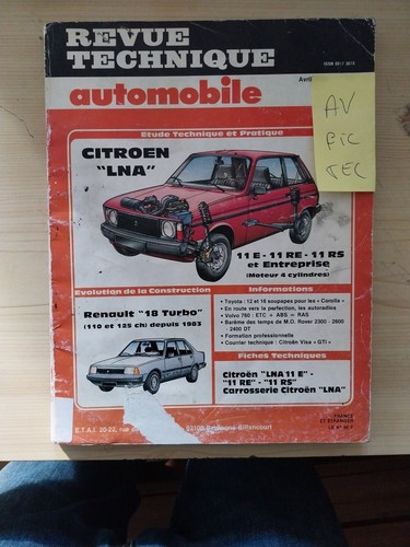 Revue technique citroen - technique, lna