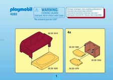au choix pièce détachée Playmobil 4282 salon maison contemporaine city life, TBE