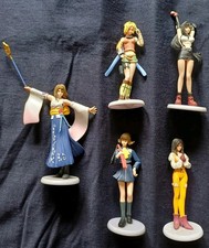 Final Fantasy Trading Heroins Figures Complete Set Tifa Yuna Rikku Dagger Selphi