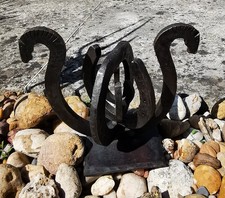 Superbe sculpture équestre en