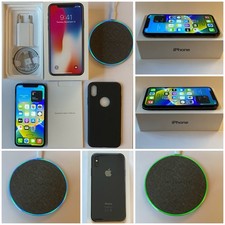 Apple iPhone X 64 (Débloqué) Accessoires NEUFs +Câble +COQUE +Chargeur sans fil