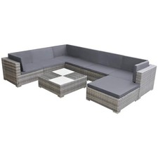Salon de Jardin 8 pcs avec