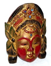 ANCIEN MASQUE BOIS SCULPTÉ