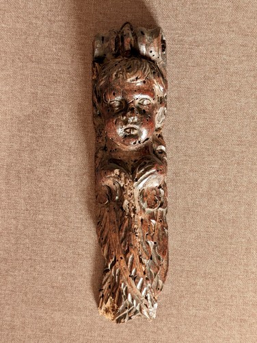 Ange bois sculpté boiserie - sculpté,,