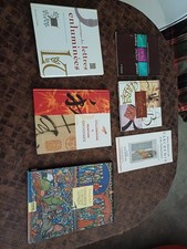 lot livres enluminure calligraphie parchemin lettres enluminees peinture chinois