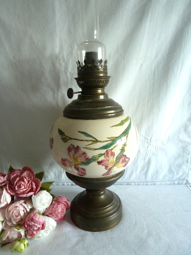 Ancienne lampe pétrole en - ancienne,