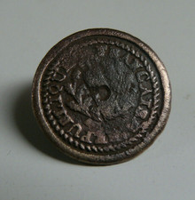 Superbe bouton plat République Française génie