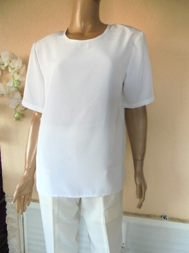 Top tunique ete blanc - d,
