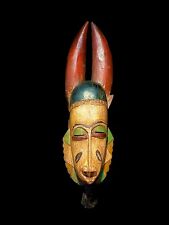 Art africain tribal sculpté à la main SELI GURO BAULE a West African MASK 1376