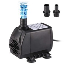 Pompe à eau submersible 2 500 l/h 45 W pour aquarium bassin fontaine circulat...