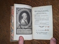 livre ancien-Ch. Palissot -  La Dunciade , poème en dix chants - 1782