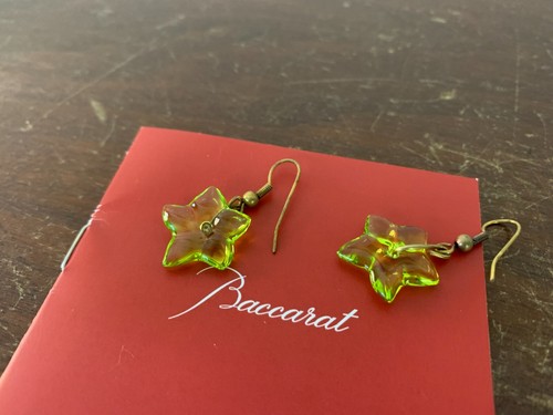 Boucle oreille fleur vert en - boucle,
