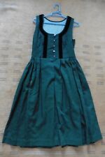 Dirndl Robe traditionnelle Autriche Tyrol Bavière vert et noir Taille 38 vintage