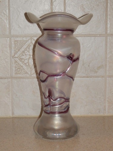 Poshinger art glass vase - glass,