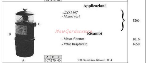 Filtre huile jlo pour - filtre,