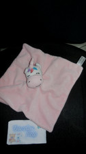580B/ doudou plat licorne rose