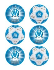 OM. Décoration comestible.Azyme. Lot de 2x 6 disques diamètre 7,5cm.