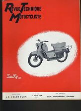 (12A)REVUE TECHNIQUE MOTO Etude VELOSOLEX / 125 SULKY SCOOTER PIATTI PRIMA NSU 