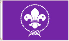 Drapeau en polyester violet