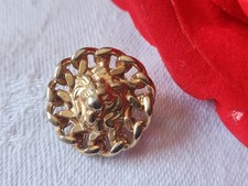 Bouton vintage tete de lion en