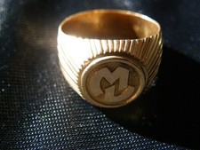 bague chevalière or 18 carats