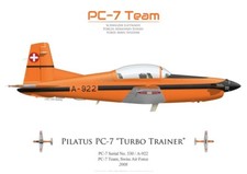 Print Pilatus PC-7 A-922, PC-7 Team (by G. Marie)
