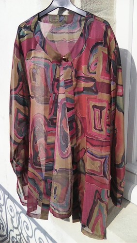 Tunique voile semi ouverte