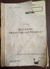 SNCF - Carnet " Bulletin de Défaut Lantern(s)  " - CC6524