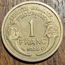 PIECE 1 FRANCS MORLON 1935
