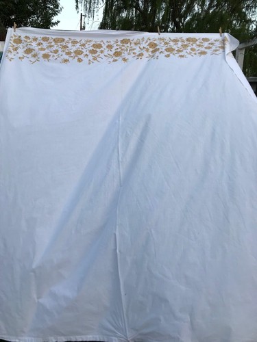 Vintage white with gold - white,
