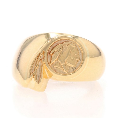 Jaune buffalo nickel - or,