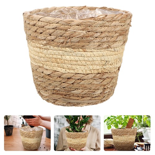 Pot fleurs paille - de,