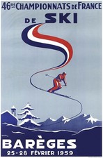 Affiche Poster Ski Bareges