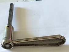 Ancienne poignée de porte en laiton bronze argenté droite