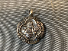 Ancien pendentif hochet en argent de bébé antiquité début 20ème ou 19ème