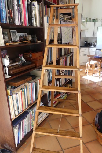 Escabeau bibliothèque en - bibliothèque,