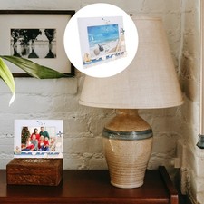  Cadre photo rétro américain en bois, porte-photo de style méditerranéen,