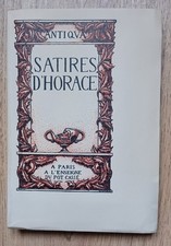 A l'enseigne du Pot Cassé : Satires d'Horace - 1er papier : Vergé de Rives