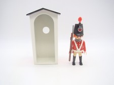 PLAYMOBIL - 3544 - GARDE ROYAL ANGLAIS AVEC GUERITE - 1980 - ANCIEN -