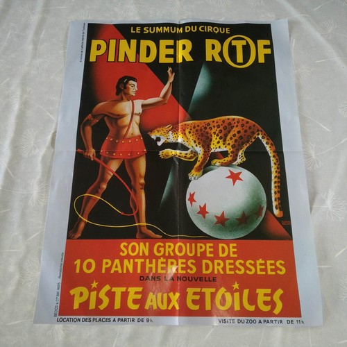 Affiche reproduction cirque - reproduction,